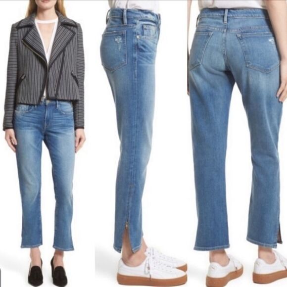 Frame Le Boy hem crop in piccadilly Jeans Sz 27 - Picture 1 of 5